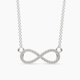 Infinity Diamond Pendant Necklaces